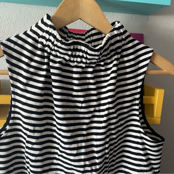 Tibi Ren Stripe Knit Shirred Top - Picture 3 of 6